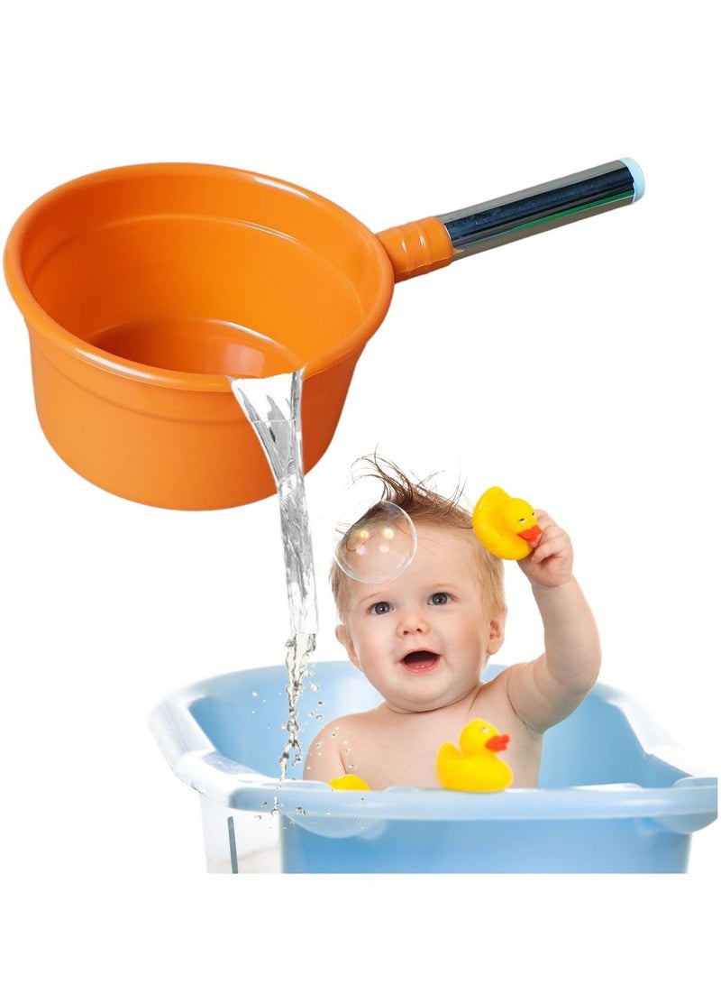 اي ار تي سي ملعقة ماء ومغرفة ماء وملعقة قحافة للحمام وغسل الشعر وكوب مغرفة ماء للمطبخ وغسل الأرز من ARTC لون برتقالى - Image 1