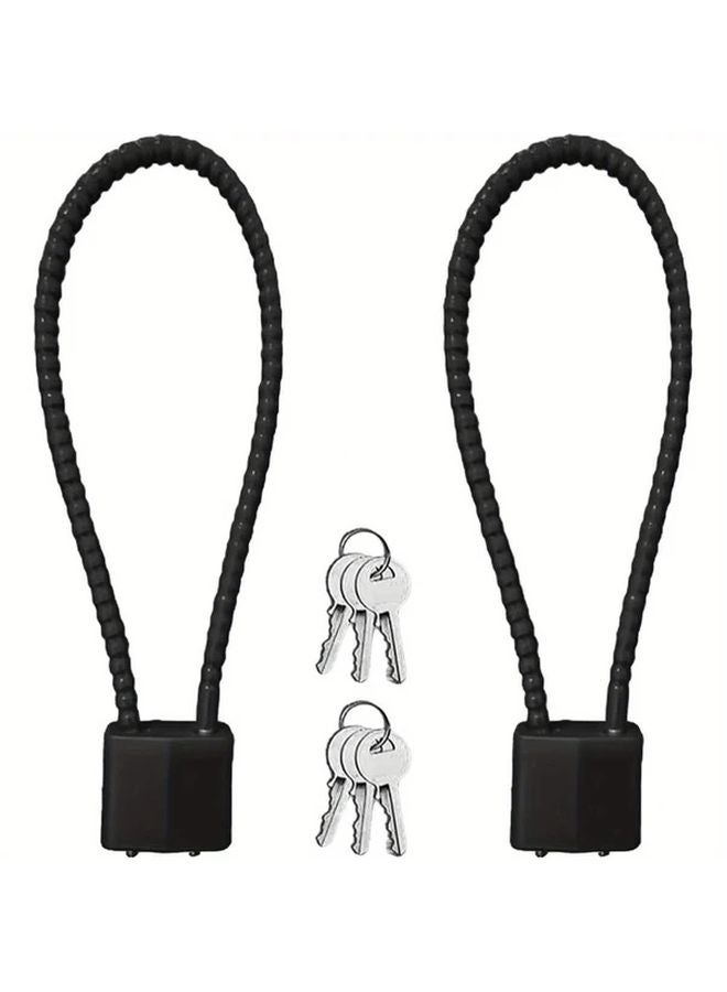 Variant Heavy Duty Cable Lock With Keys For Suitcases Bikes Gates Garages Gyms Lockers - Image 1