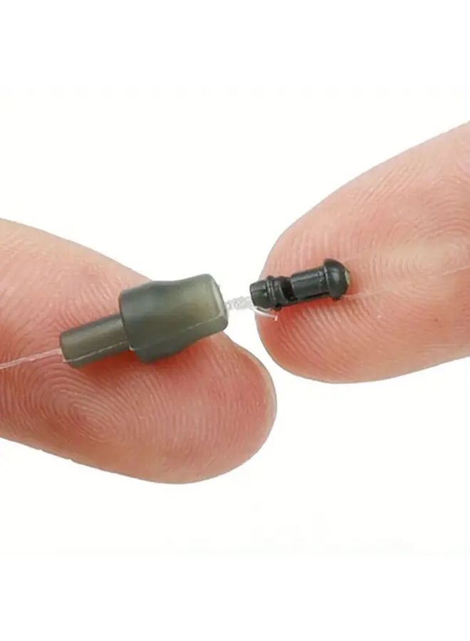 10pcs Quick Change Beads Fishing Feeder Rig Hook Length Carp Tackle Terminal Rubber Baits - Image 3