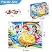 MZZOTOY Princess Puzzles for Kids Ages 48 60 Pieces Jigsaw Puzzles for Kids Ages 35 Puzzle for Girls and Boys Learning Educational Puzzles Toys in a Metal Box - Image 4