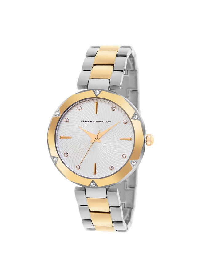 French Connection 33mm Women's Quartz Watch with Silver Dial - Image 2