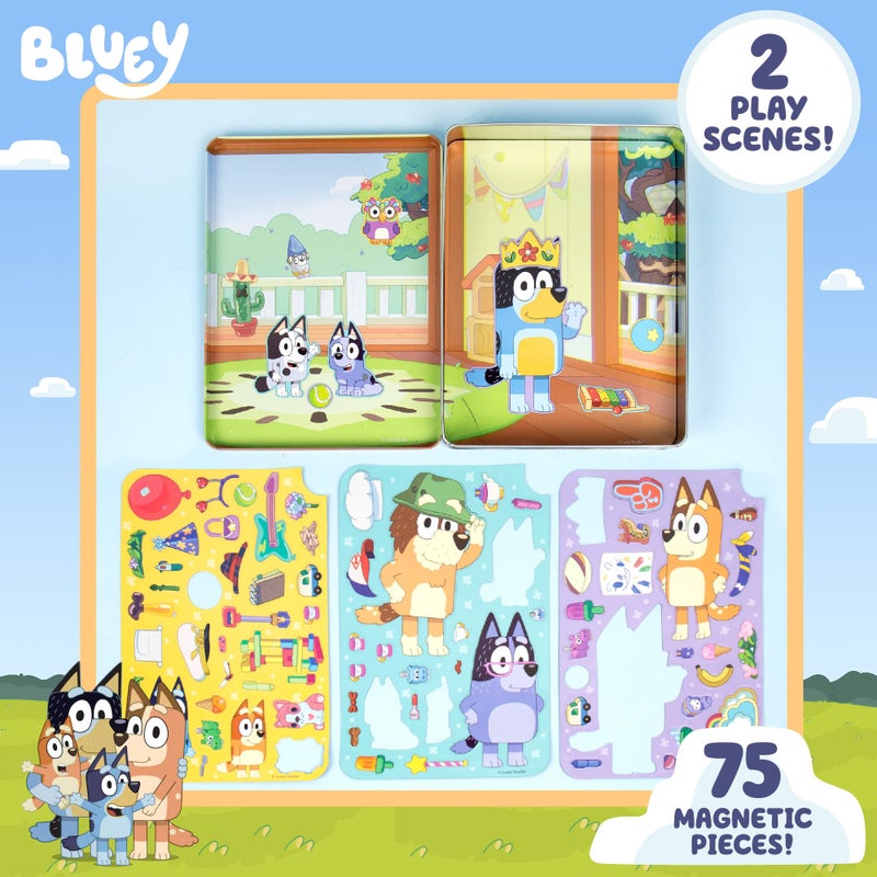 Horizon Group USA Bluey Magnetic Playset, Magnet Activity Toys, Great Birthday Parties, at-Home Activities, or Screen-Free Fun, Perfect Travel or Road Trip, Hours of Fun for Kids Ages 3,4,5,6,Multicolor,Medium,214618 - Image 2