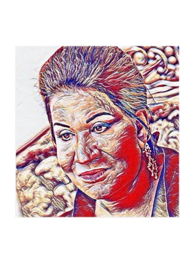 RYN Souad Abdullah MDF Wall Art Multicolour 30x30centimeter - Image 1