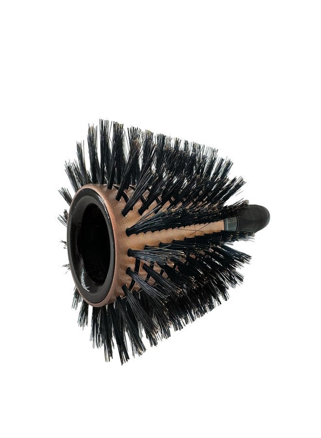 Phillips Brush Luxe Tourmaline Monster Vent 3 Professional Hair Brush (4” Diameter Barrel) - Vented Hairbrush Nylon Reinforced Boar Hair Bristles, Sleek Rose Gold & Black Color - Image 2