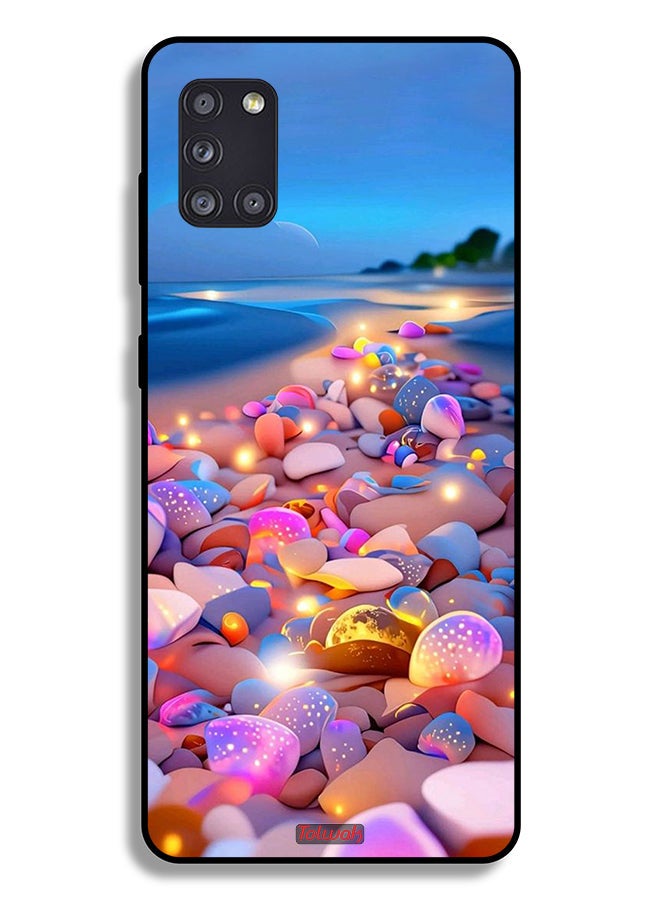 Tolwak Samsung Galaxy A31 Protective Case Cover Stones Art - Image 1