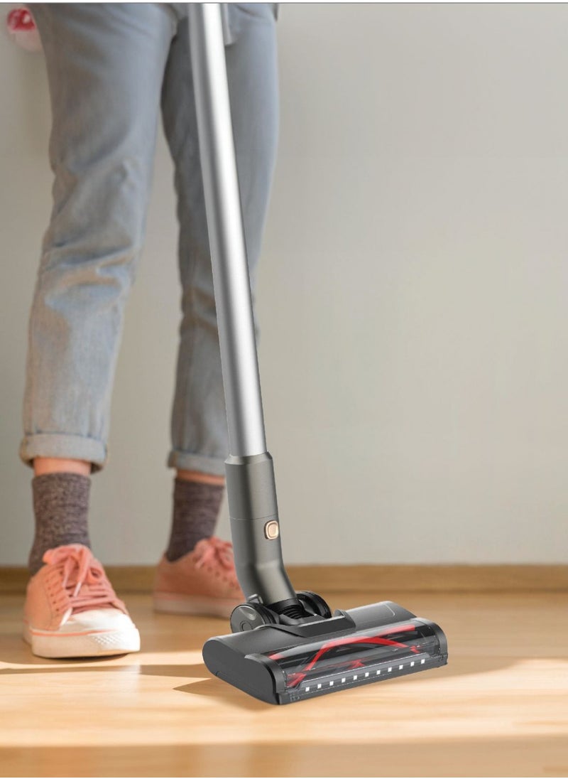 GREEN LION - Turbo Pro Vacuum Cleaner 350W / LED Display / 3 Speed Modes / Washable Filter / Significant Battery Capacity / 1.4L Dust Tank Capacity / Motorized Brush / 5-Stage Filtration System - Black - Image 1