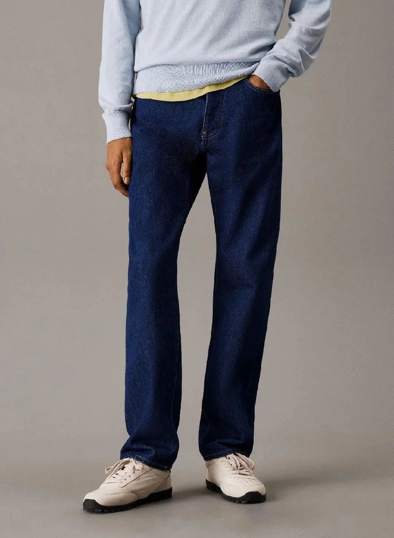 كالفن كلاين جينز بنطال جينز بقصة مستقيمة قياسية