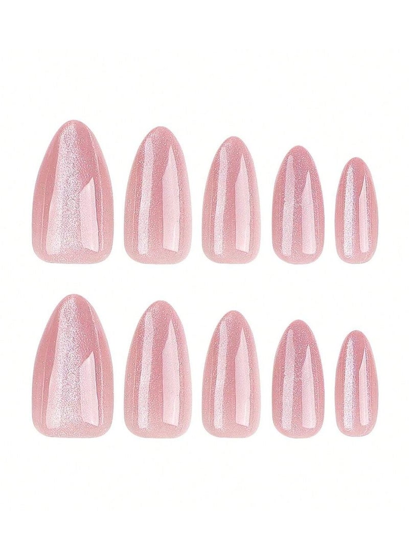 اظافر تركيب بشكل لوزي تحتوي العلبه على 24 ظفر مع مبرد اظافر و صمغ - Image 3