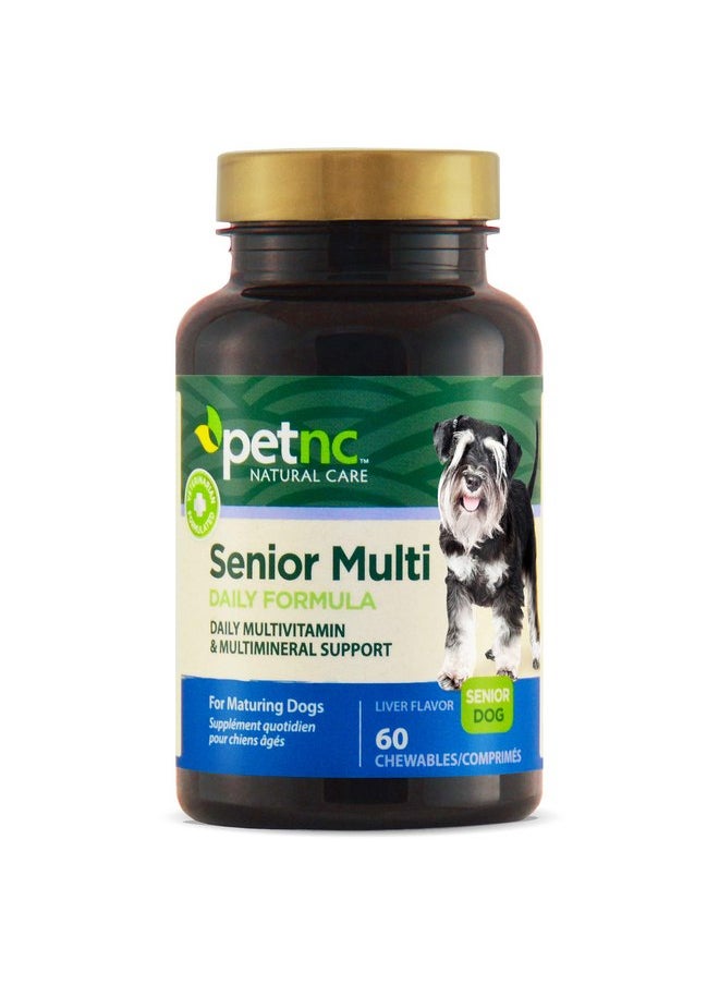 petnc NATURAL CARE PetNC Natural Care Senior Multi Chewables for Dogs, 60 Count  - Image 1