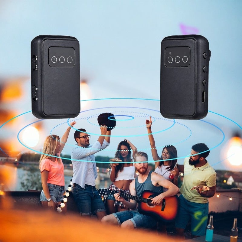 Wireless In Ear Monitor Receiver: Black, 30M Outdoor Range, 1-Second Auto Pairing - 6-Device Simultaneous Support for Stage Performances, Live Streaming, Conferences - Image 4