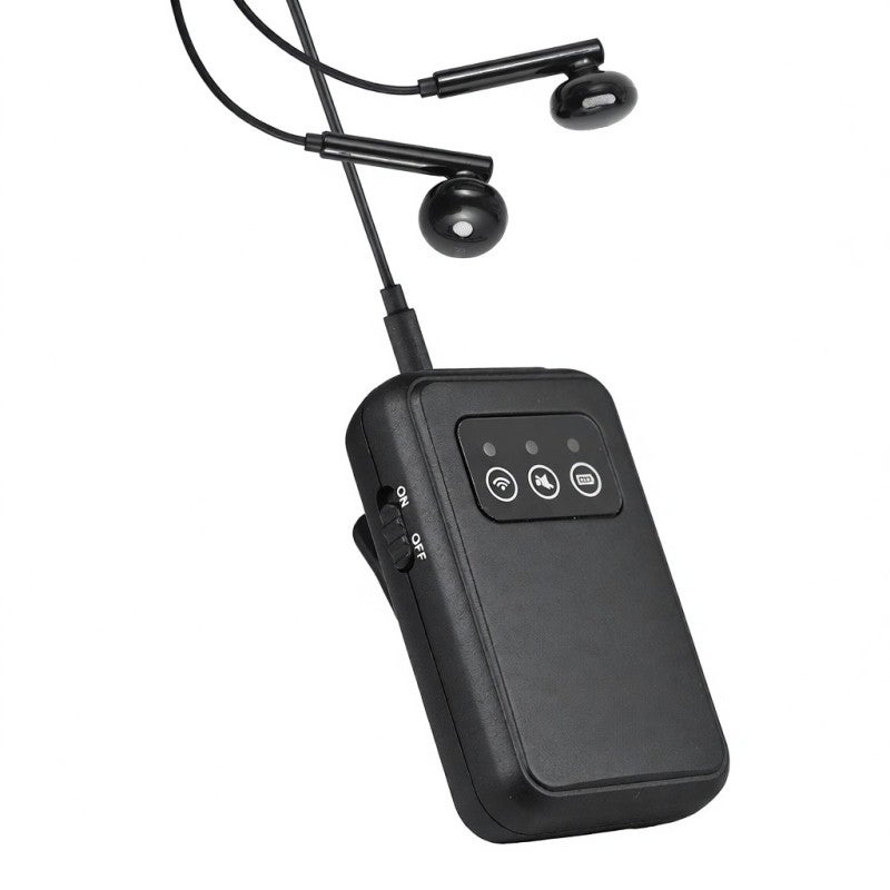 Wireless In Ear Monitor Receiver: Black, 30M Outdoor Range, 1-Second Auto Pairing - 6-Device Simultaneous Support for Stage Performances, Live Streaming, Conferences - Image 1