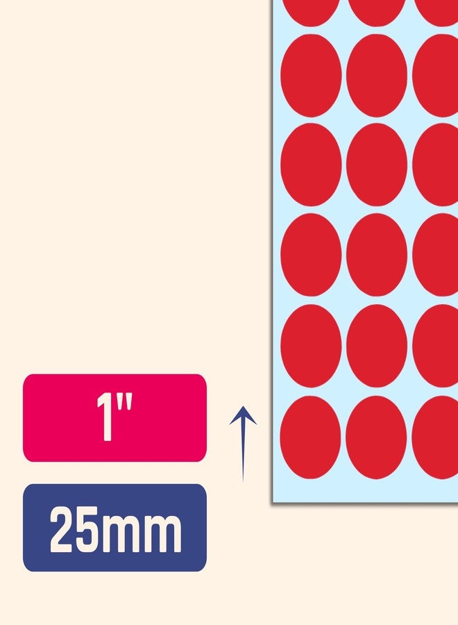 TownStix 1200 Pack, 1" Round Colored Dot Stickers Labels - 10 Assorted Colors - Image 3