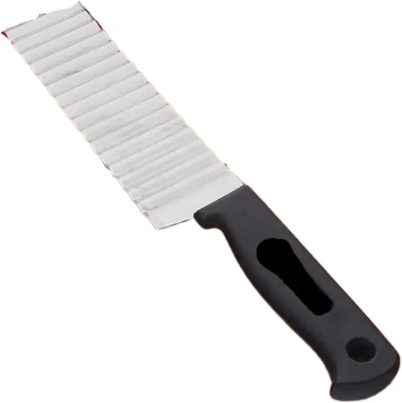Stainless Steel Wave Knife Professional Potato，Compatible ForCutter Corrugated Ripple - Image 1