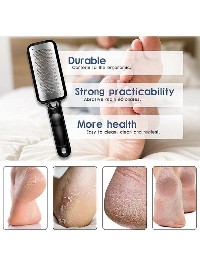 BANIRA Metal Colossa Stainless Steel Foot File, Pedicure Callus Remover, Black, Pack of 1 - Image 3