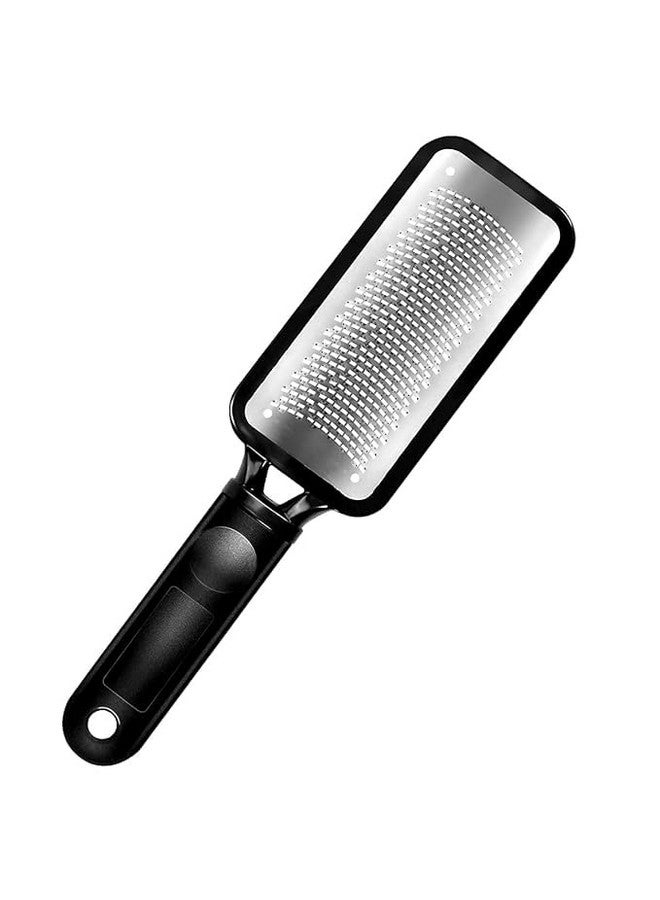 BANIRA Metal Colossa Stainless Steel Foot File, Pedicure Callus Remover, Black, Pack of 1 - Image 1