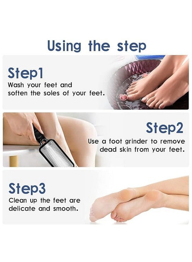 BANIRA Metal Colossa Stainless Steel Foot File, Pedicure Callus Remover, Black, Pack of 1 - Image 4