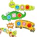 Chilvil 3PC Fidget Popper Sensory Toys Airplane Travel Activities for Toddlers Goodie Bags Pop it Fidget Toys for 12 Month Babies 1 2 3 Year Old Girls Boys Valentine Gift Easter Basket Stuffer Gift - Image 3