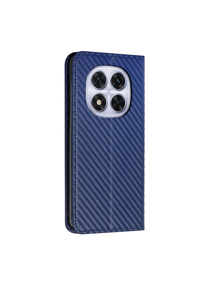 اس-توب جراب لهاتف Redmi Note 14 Pro 5G مصنوع من ألياف الكربون مع غطاء مغناطيسي من الجلد - Image 3