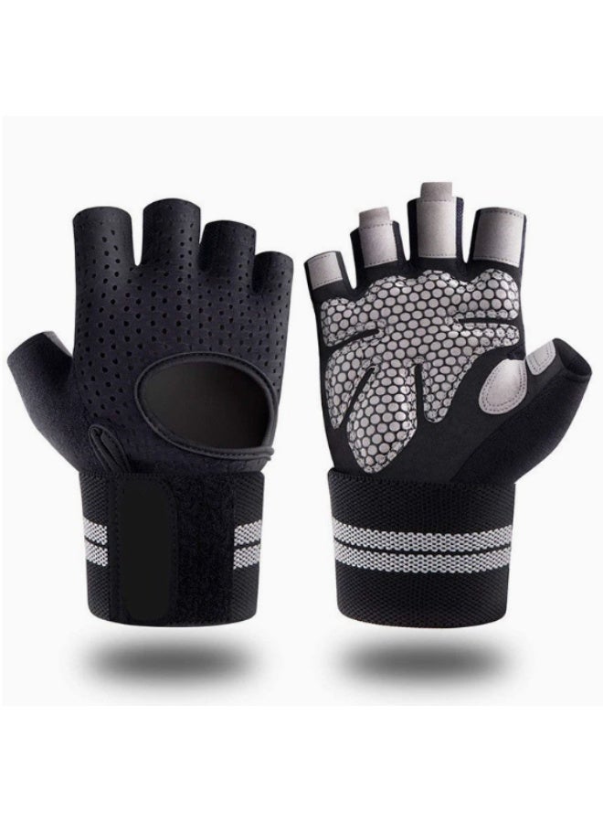 virenia Workout & Weight Lifting Gloves for Men & Women – Size M – Non-Slip Grip, Adjustable Wrist Support – Breathable & Lightweight Training Gloves for Home Gym & Fitness - Image 1