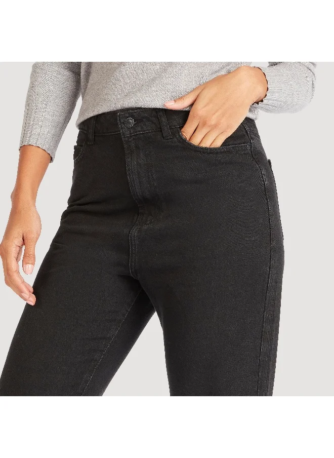 Lee Cooper Lee Cooper Jeans with Pockets and Button Closure