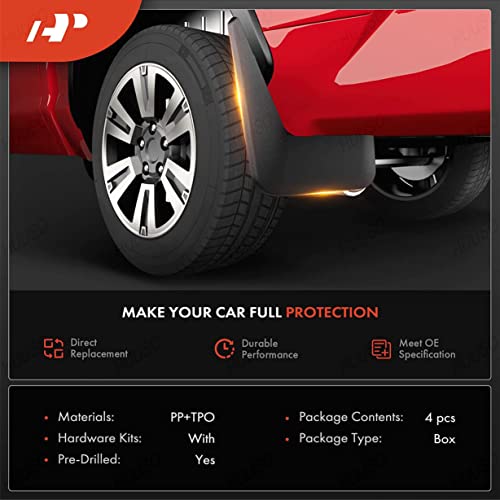 HUUSO Front and Rear Plastic Splash Mud Flaps, Mud Guard (Pack of 4) Compatible with Mahindra Scorpio N (2022-23) - Image 2