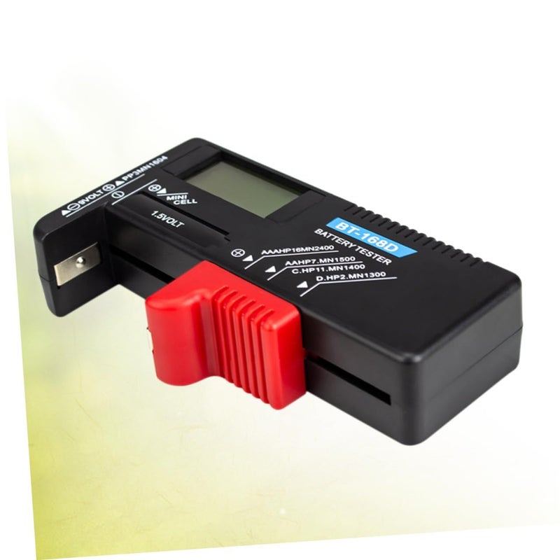 Digital Battery Tester for AA AAA 1 5V and 9V Batteries LCD Display Portable Household Electronics Black Red - Image 5