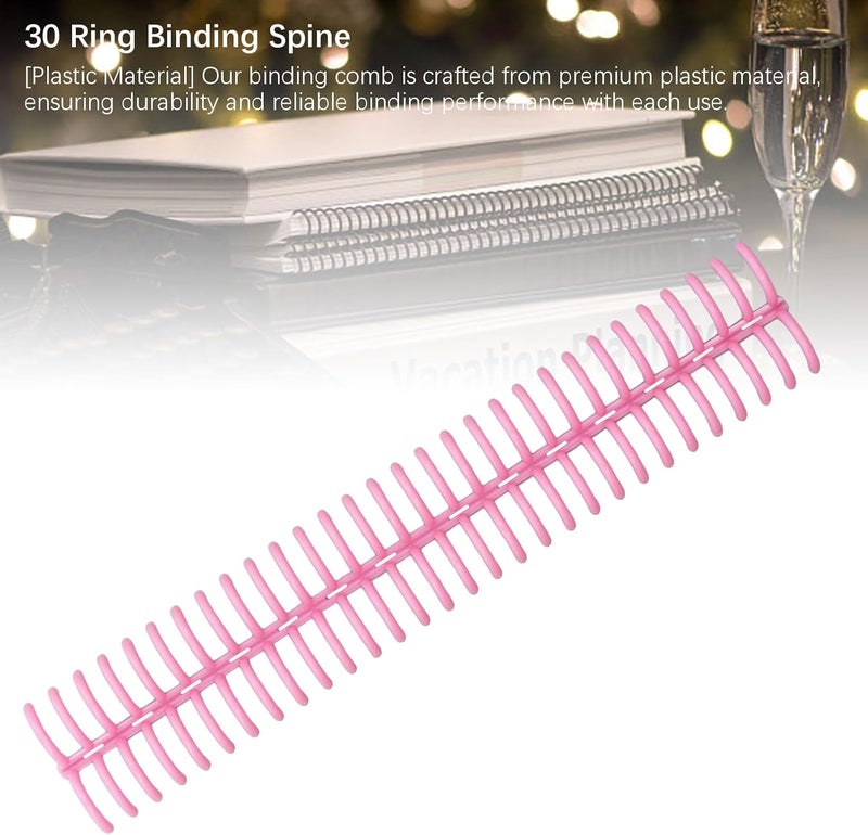 klarako 10 Pcs Binding Comb 30 Ring 150 Sheet Capacity Plastic Comb Spines Professional Binding for A4 B5 A5 Paper () - Image 2