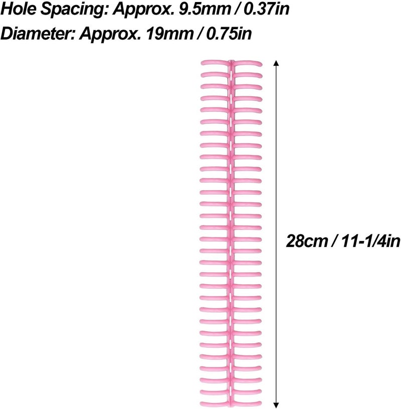 klarako 10 Pcs Binding Comb 30 Ring 150 Sheet Capacity Plastic Comb Spines Professional Binding for A4 B5 A5 Paper () - Image 3