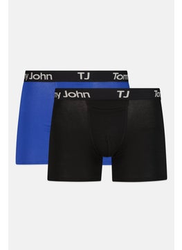 Men 2 Pack 4 inseam Brand Logo Boxer Briefs, Multicolor