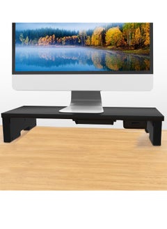 FlashHawk Monitor Stand Riser Desktop Monitor Riser with Drawer,Laptop Stand Riser and Computer Monitor Stand Riser for Desk  - Image 1