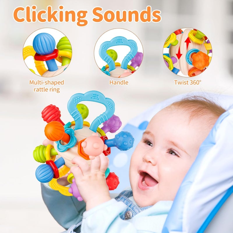 Aprilwolf Baby Sensory Teething Toys - Teething Relief Ball for Infants 0-12 Months - Image 4