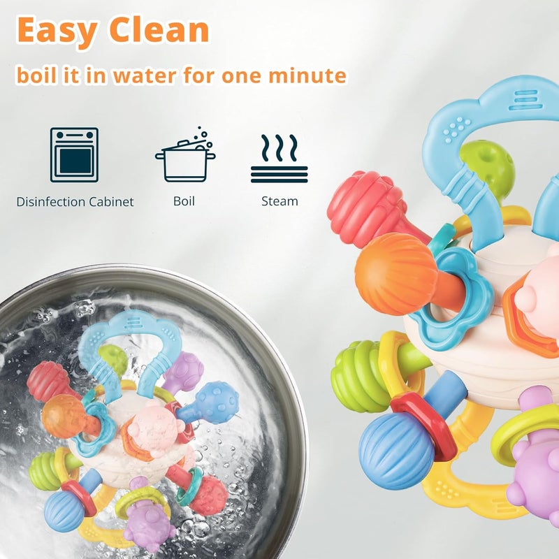 Aprilwolf Baby Sensory Teething Toys - Teething Relief Ball for Infants 0-12 Months - Image 5
