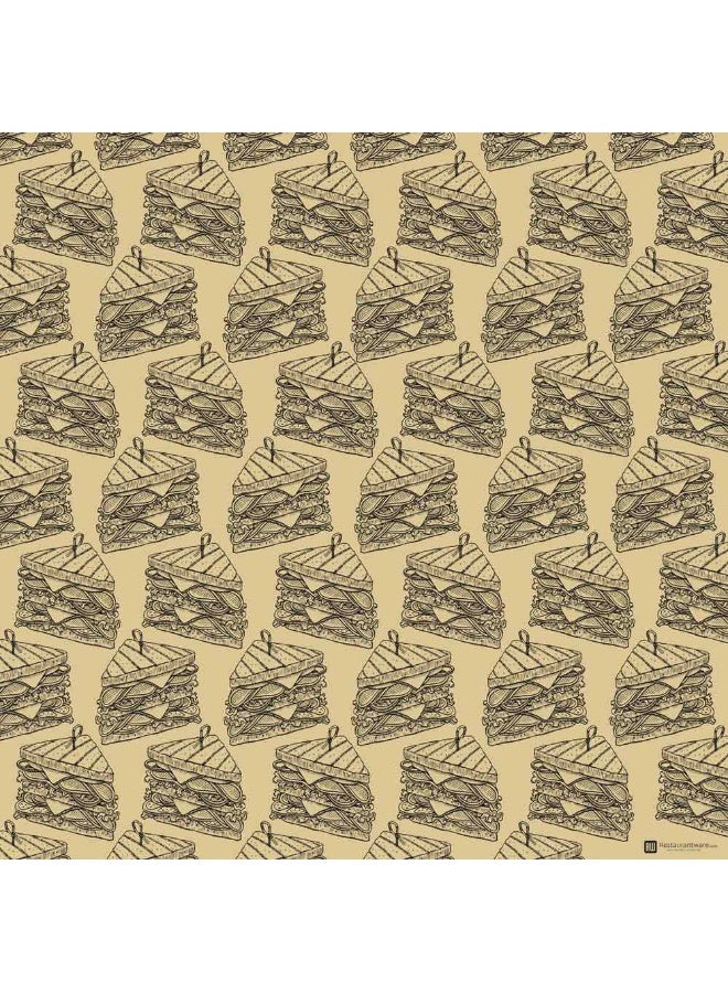 Restaurantware 12 x 12 Inch Pastry Sheets, 500 Durable Sandwich Wrapping Papers - Greaseproof, Microwavable, Kraft Paper Food Basket Liners, For Restaurants, Bakeries, Or Coffee Shops  - Image 1