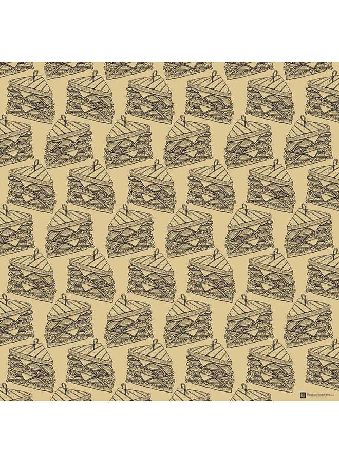 Restaurantware 12 x 12 Inch Pastry Sheets, 500 Durable Sandwich Wrapping Papers - Greaseproof, Microwavable, Kraft Paper Food Basket Liners, For Restaurants, Bakeries, Or Coffee Shops  - Image 4