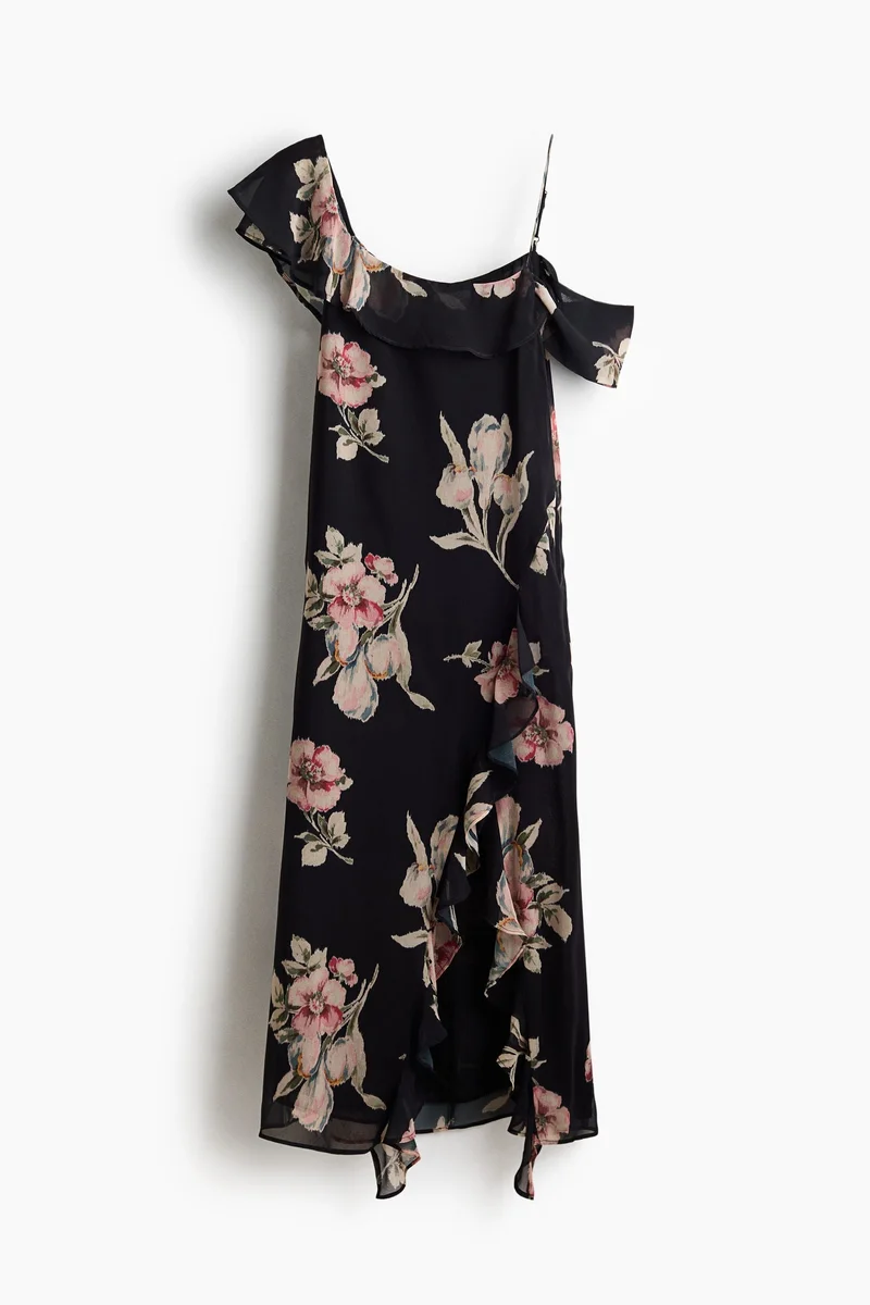H&M  Asymmetric cold shoulder dress for Women | Best Price UAE