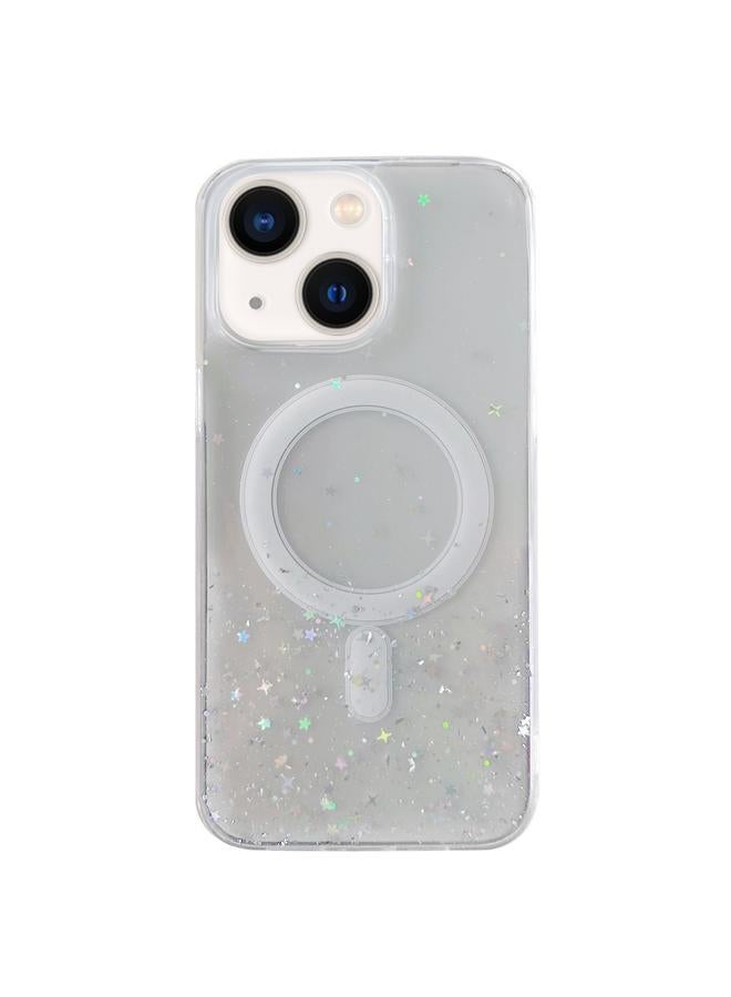 اس-توب جراب لهاتف iPhone 14 Plus لامع من MagSafe Hybrid جراب هاتف شفاف من مادة TPU - Image 1