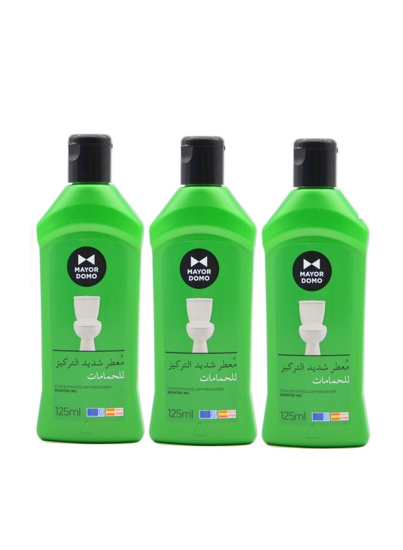 Mayor 3 Bottles Concentrated Air Freshener 125 ml Room Freshener For Bathrooms And All Over The House  - Image 1