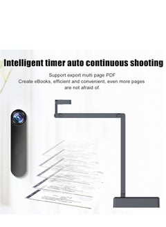 SYOSI USB Document Camera, 4K Ultra HD 16MP Document Webcam with Adjustable Angle, Auto Manual Focus, Brightness Adjustment for Distance Learning, Remote Teaching, Web Conferencing  - Image 3