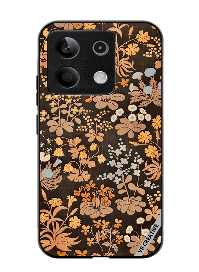 VR CREATIVE Protective Case Cover For Xiaomi Poco X6 Brownie Flower Design Multicolour - Image 1