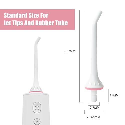 BOEEA Replacement Tips for Oralfree,Nicwell,Nicefeel,COSLUS,Mospro,Zerhunt Water Flosser, Oral Irrigator Jet Tip Nozzel White, 3 Pack - Image 3