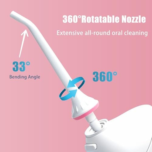 BOEEA Replacement Tips for Oralfree,Nicwell,Nicefeel,COSLUS,Mospro,Zerhunt Water Flosser, Oral Irrigator Jet Tip Nozzel White, 3 Pack - Image 2