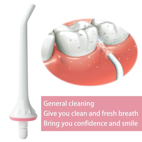 BOEEA Replacement Tips for Oralfree,Nicwell,Nicefeel,COSLUS,Mospro,Zerhunt Water Flosser, Oral Irrigator Jet Tip Nozzel White, 3 Pack - Image 4