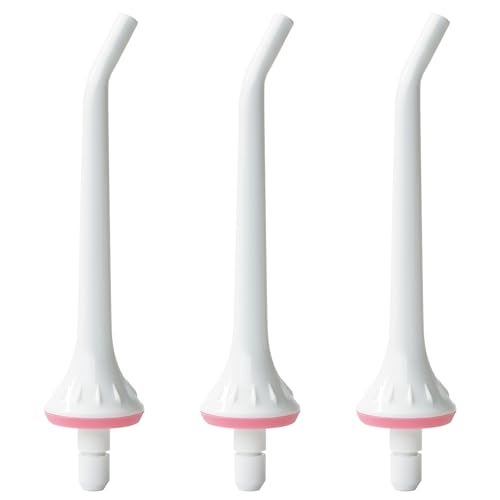 BOEEA Replacement Tips for Oralfree,Nicwell,Nicefeel,COSLUS,Mospro,Zerhunt Water Flosser, Oral Irrigator Jet Tip Nozzel White, 3 Pack - Image 1