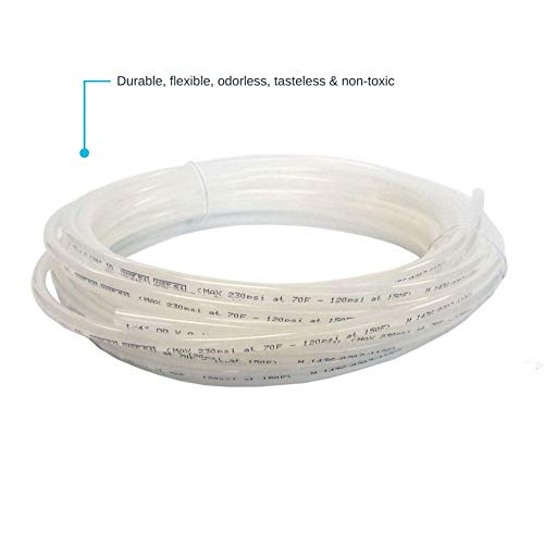 John Guest أنبوب LLDPE مرن 1/4 بوصة × 25 قدم من جون غيست، أنبوب ماء للسباكة، طبيعي، PE-08-BI-025F-N - Image 4