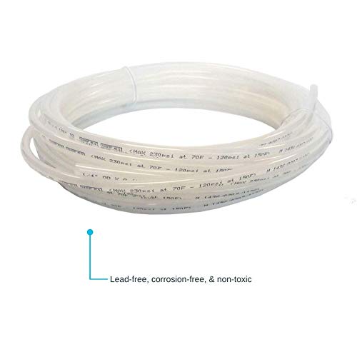 John Guest أنبوب LLDPE مرن 1/4 بوصة × 25 قدم من جون غيست، أنبوب ماء للسباكة، طبيعي، PE-08-BI-025F-N - Image 3