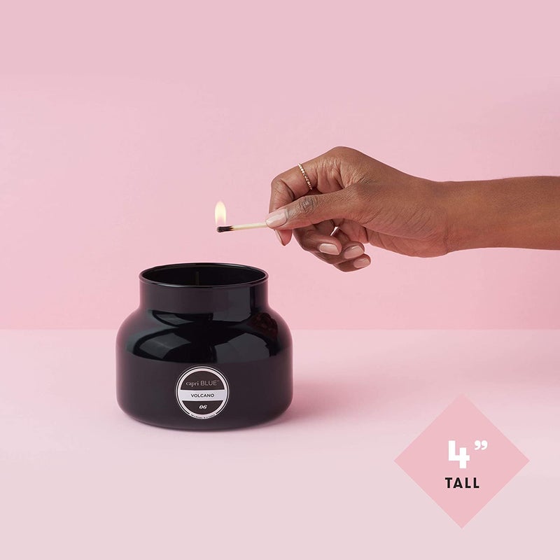 Capri Blue Volcano Scented Candles - Luxury Glass Jar Candles for Home Scented with Tropical Fruit & Sugared Citrus - Soy Wax Blend - Capri Blue Volcano - Black Color (19 oz) - Image 4