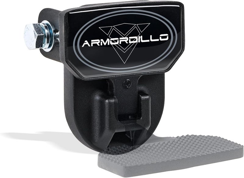 Armordillo FD Series 5" Foldable Rear Hitch Step - Class 3 Compatible, Matte Black Steel - Image 1