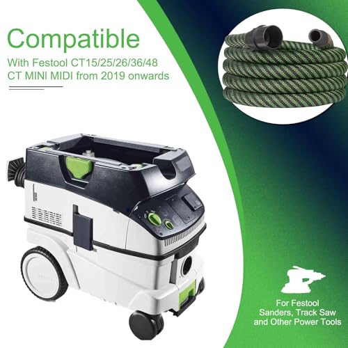ZZHANFF Dust Extractor Hose D2732X35M Compatible with Festool Vacuum Suction Hose fits for CT 263648 CT 1525 CT MINI and CT MIDI Vacumm - Image 3