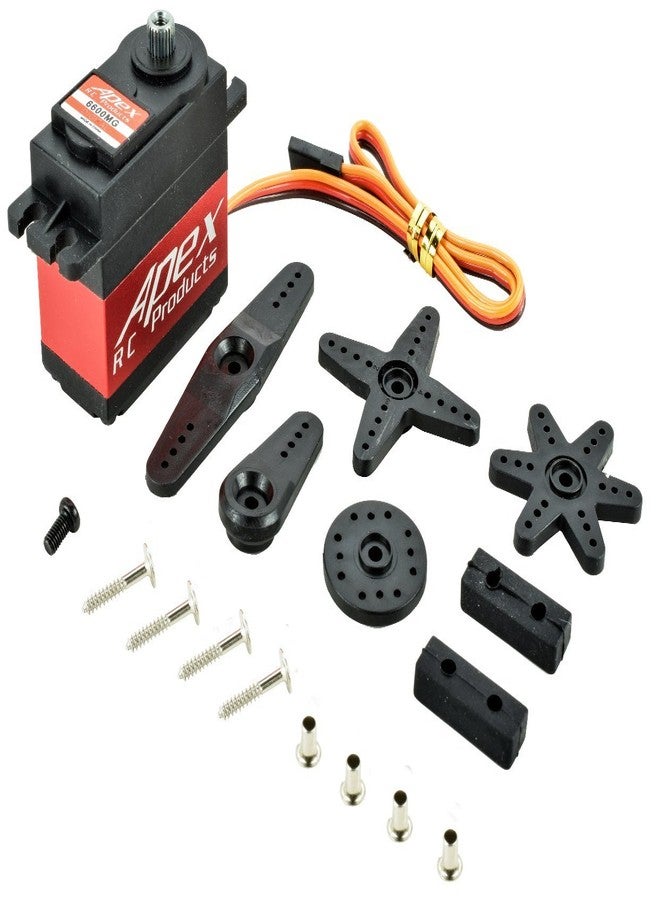 Apex RC Products 6600MG Metal Gear/Case Digital Standard Servo - 1/10-1/8 Steering Servo - Image 1