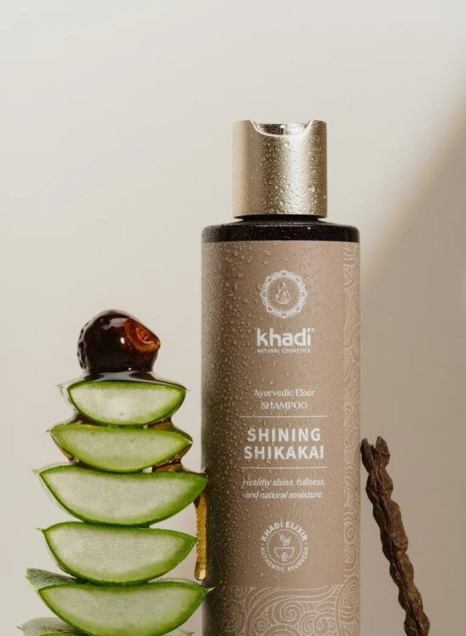 KHADI SHINING SHIKAKAI Ayurvedic shampoo,100% natural, silicone & sulfate-free, Shikakai & Aloe Vera smoothes, conditions, adds shine, split end protection, vegan hair care & organic beauty 6.7oz - Image 3